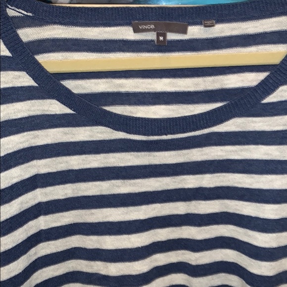 Vince Blue/White Striped Sweater - Picture 2 of 2